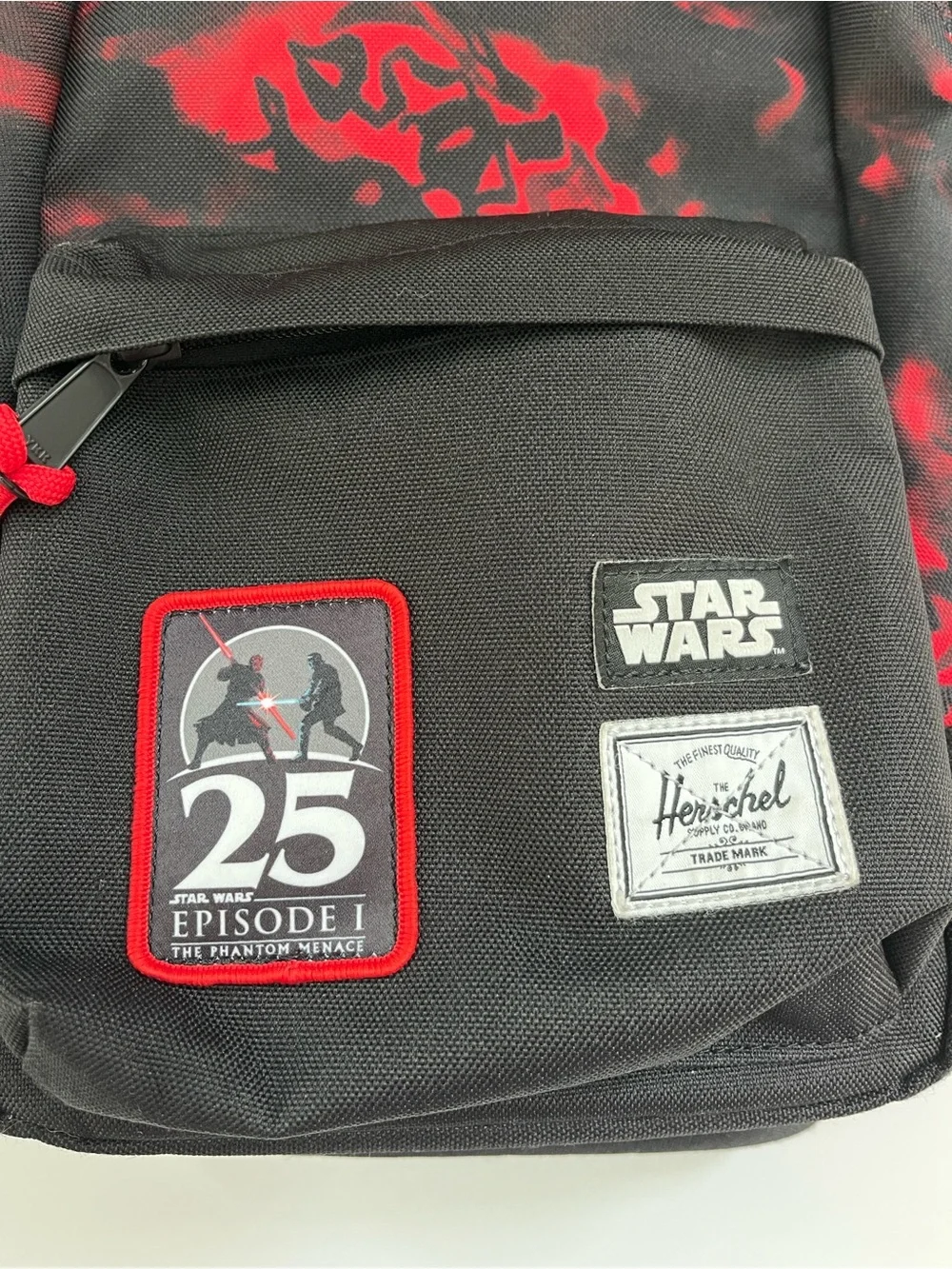 HERSCHEL Supply Company Black and Red Star Wars 25th Anniversary Sling Bag - Picture 4 of 12
